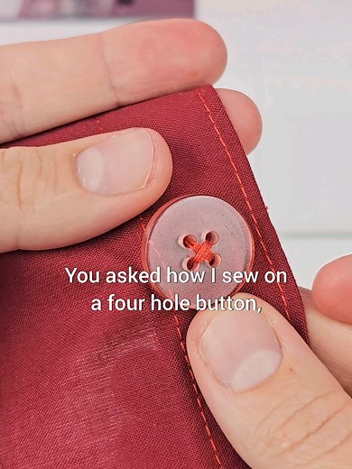 Easy 4-Hole Button Sewing Technique Tutorial