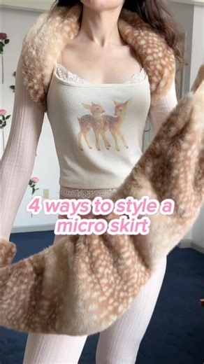 🔗⬇️ if low rise looks bad try this 🦌🎀🪽4 ways to style a micro skirt