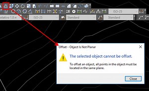 Hacer offset en polilinea 3D