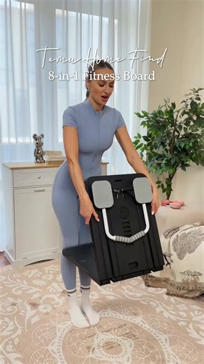 Train your full body at home with one compact, foldable board. Multiple workout positions for strength, core, and push-pull exercises. 🔍 Find it at https://temu.to/m/gjpwewuakho or with this code qxz48573. #temu #homeworkout