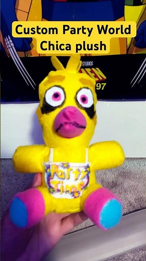 Custom Party World Chica plush from FNaF Secret of the Mimic #fnaf #fnafplush #secretofthemimic