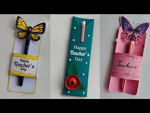 Easy Pen Gift Ideas For Teachers/ DIY- Teacher’s Day Pen Gift Ideas/ Teacher’s Day Craft