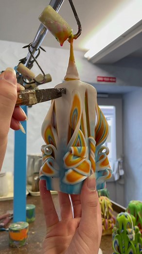 is the carving satisfying? #wax #fypツ #gsycandles