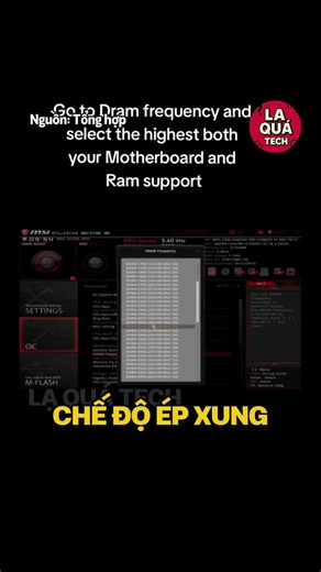 Bật XMP:DOCP – Cách tăng sức mạnh RAM miễn phí!