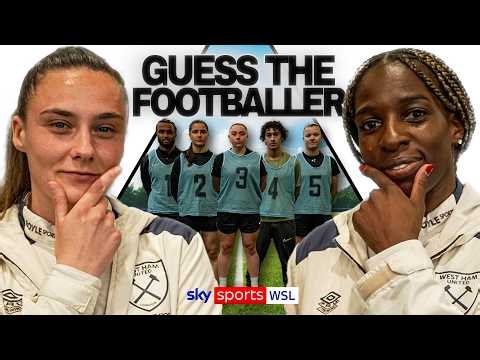 GUESS THE FOOTBALLER with West Ham's Viviane Asseyi & Jess Ziu | Pick The Pro