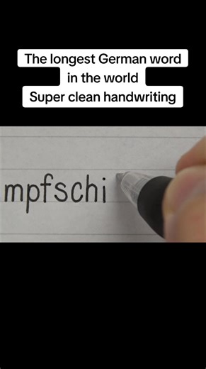 Exploring the Longest German Word with Super Clean Handwriting