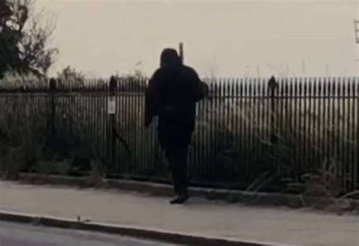 Balaclava-clad man spotted ‘swinging metal baseball bat’