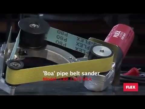 Flex Boa Pipe Belt Sander for polishing of all metal tubes and pipes