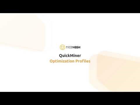 NiceHash QuickMiner - Optimization Profiles