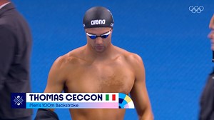 🏆 Golden Glory! 🏆 Thomas Ceccon shines in the 100m Backstroke at the Paris 2024 Olympics, powering to victory with a phenomenal swim! 🥇🔥 Speed. Precision. History made. #Paris2024 | World Aquatics
