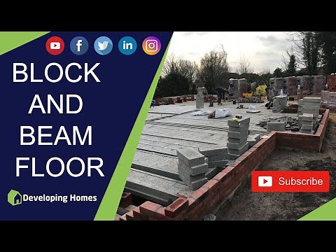 INSTALLING THE BLOCK AND BEAM FLOOR ON ONE OF OUR NEW BUILD DEVELOPMENT SITES