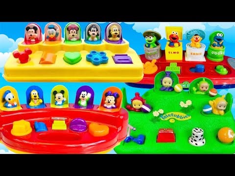 POP UP Toys Disney Mickey Mouse TELETUBBIES Seseme Street Popular Playsets