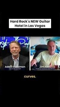 Hard Rock's new Guitar Hotel in Las Vegas: nearly 700 feet tall, right at the curve of the Strip.