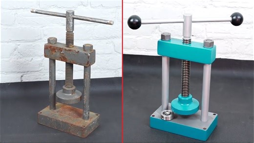 From rusty relic to workshop gem: Complete manual press restoration