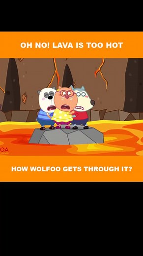 Navigating Lava Challenges with Wolfoo and Friends