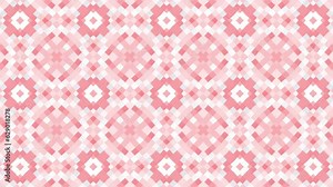 Pixel art flowers Kaleida 4k. Pixel art 8 bit background animation, 8 bit pixel style for video games.