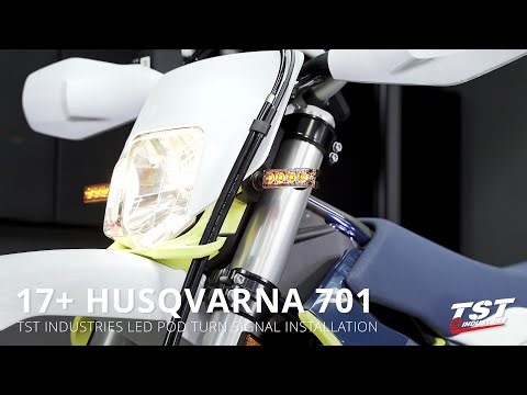 How to Install LED Front Pod Turn Signals on a 2017 Husqvarna 701 by TST Industries