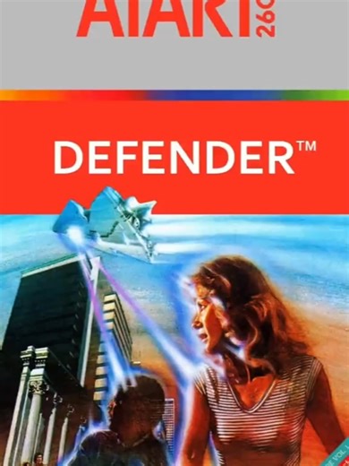 Defender (1982, Atari, Inc.) - Atari 2600. #atari #atari2600 #retrogaming #nostalgia #fyp
