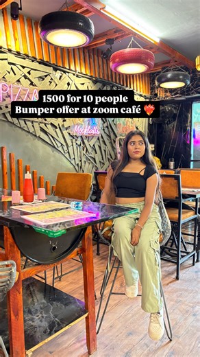 Agra Vlogger Rashika on Instagram: "Bumper offer at @zoom_cafe_ in just rs.1500 for 10 people One pizza one burger one coke nd french fries for per head Offer valid till September Location 📍: Rajpur chungi 100 futa road near pushpnagar itc computer coaching agra #viral #reels #instagram #trending #ugc #me #money #insta #contentcreator #collaboration #agra #reelitfeelit #pizza #agra #zoomcafe"