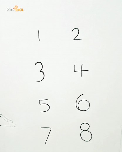 Easy drawing with numbers 🔢 #art #drawing #easydrawing #pencildrawing | Rong Pencil