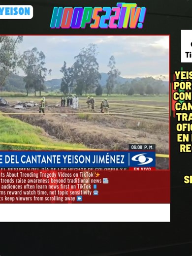 TikTok ✨ Trending Topic: Falecimento De Yeison Jimenez Ep16 Yeison Jiménez siempre luchó por salir adelante. Antes de convertirse en un destacado cantante de música popular trabajó en Corabastos. Ese oficio siempre lo honró. Hoy, en la central mayorista lo recuerdan como un hombre que nunca se rindió. Siga la señal de Noticias Caracol En Vivo en noticiascaracol.com | En accidente de avioneta esta tarde en Paipa (Boyacá) murió el cantante Yeison Jiménez y sus músicos. El artista natural del munic
