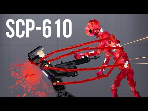 The Most dangerous SCP Creatures - THE FLESH THAT HATES (SCP 610) - People Playground 1.21.3