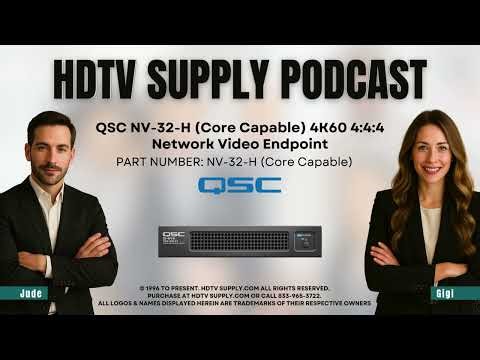 QSC NV-32-H (Core Capable) 4K60 4:4:4 Network Video Endpoint