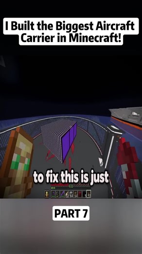 I Built the Biggest Aircraft Carrier in Minecraft!