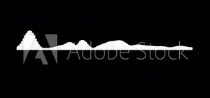 60 seconds Audio waveform spectrum animation with transparent background,4k animated digital audio spectrum background video