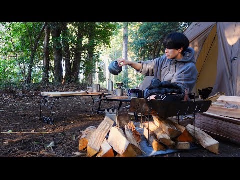 結局、テント設営後のコーヒーが一番うまい【ASMR】