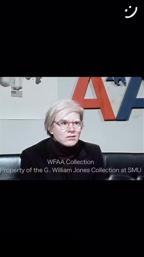 Mini Excerpt of WFAA Interview with Andy Warhol (1972) 🎥🎬🧑‍🎨 ________ Andy Warhol discusses what’s in and what’s not in. March 1972 WFAA is the ABC-affiliated television station serving the Dallas-Fort Worth area in Texas. It is owned by TEGNA, Inc. and provides local news, weather, sports, and other programming through its broadcast channel 8, website, and streaming services. The call letters were once said to stand for “Working For All Alike”. Property of the William Jones Collection at SM