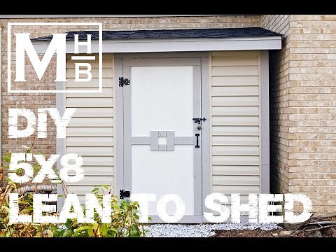 How to Build a DIY 5X8 Lean To Storage Shed (Bike Storage)
