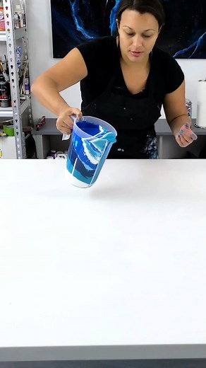 281K views · 4.9K reactions |  This one was SO BIG I needed my husbands help! #molllysartistry #acrylicpouring #fluidart #pouringtechnique #abstractart #art #modernart #smartartcourses #acrylic #artoftheday #artofinstagram #fluidartwork #fluidart_daily #artworks #contemporaryart #ocean #beach #creative | Smart Art Courses | Facebook