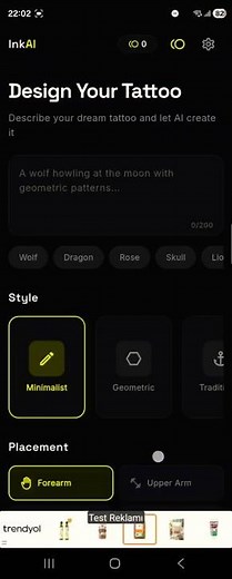 🔥 Turn Your Ideas Into AI Tattoos Instantly