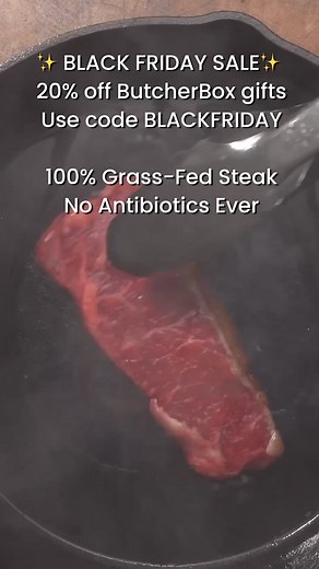 238K views · 348 reactions |  The Black Friday Gift Sale is here!  Get premium meat and seafood delivered straight to their door, with no antibiotics or added hormones ever. Save 20% off all boxes over $100 with code BLACKFRIDAY. Limited time only. | ButcherBox | Facebook
