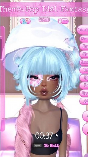 pop idol fantasy dti 🌈 play 1 round w me!! #dti #dresstoimpress #dtiroblox #roblox #dtishorts