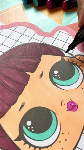 LOL Dolls Coloring Book | LOL Surprise Marker Color for Kids 🧸 #shorts #artforkids #lolsurprise