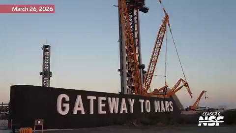 As NASA prepares to launch Artemis II around the Moon in days, Starbase reinstalled its iconic "Gateway to Mars" sign at Pad 2, pointing toward humanity's multiplanetary future.➡️https://t.co/USHox8PtRS