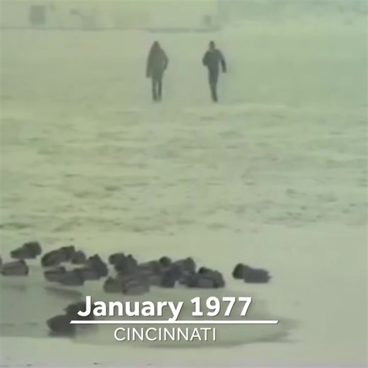 You think it's cold now -- This was the scene 49 years ago this month. Archives: In January of 1977, the Ohio River froze over -- and nearly every Cincinnatian knew you didn't need a bridge to get to Covington.