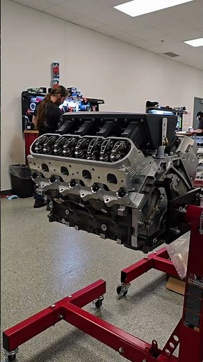 Resleeved 427 setup with TSP Roller Rockers, PRC LS7 heads, and a TSP Stealth Intake Manifold 🔥
