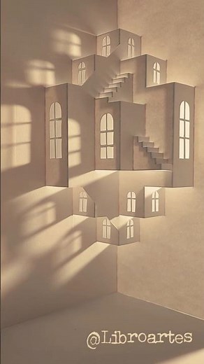 How to Make a Kirigami Structure #popup #paperart #architecture #art #paperengineering