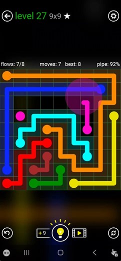 Flow Free Classic Pack Level 27 (9x9)