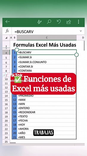 Funciones esenciales de Excel que debes conocer