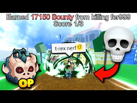 T-Rex Has The MOST OP Build For PVP In Blox Fruits... (Bounty Hunt)