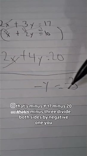 #mathrevision #igcse #mathstips #igcse2026 #mathshelp Solving simultaneous linear equations