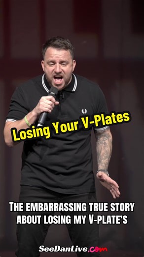 My cringiest true story: losing my v-plates! This embarrassing but real bit form my current tour show “Lets have it” which at its core is a nostalgic look back on times before the internet. I really wanted to take the audience back to their youth, I talk about a lot of 1st times we experience in life and I think losing your V-Plates is up there with one of the most important “first times” we have, im sure we all have horror stories we can remember, feel free to share yours! I love this show, its