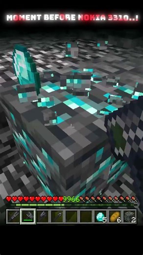 Nokia vs Bedrock 💀 || #viral #minecraft #shorts