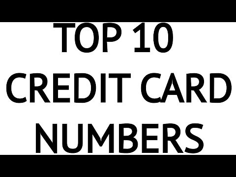 Top 10 Credit Card Numbers With the Most Money (great for poor people and gamers)
