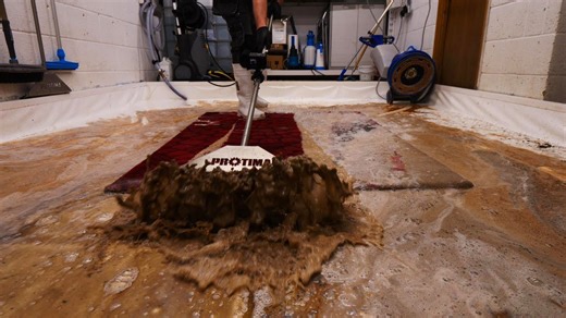 Watch the unbelievable transformation of this rug!