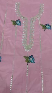 #eidcollection2024 Fish  Mukaish+Gotta+Sitara+Cross stitch work...